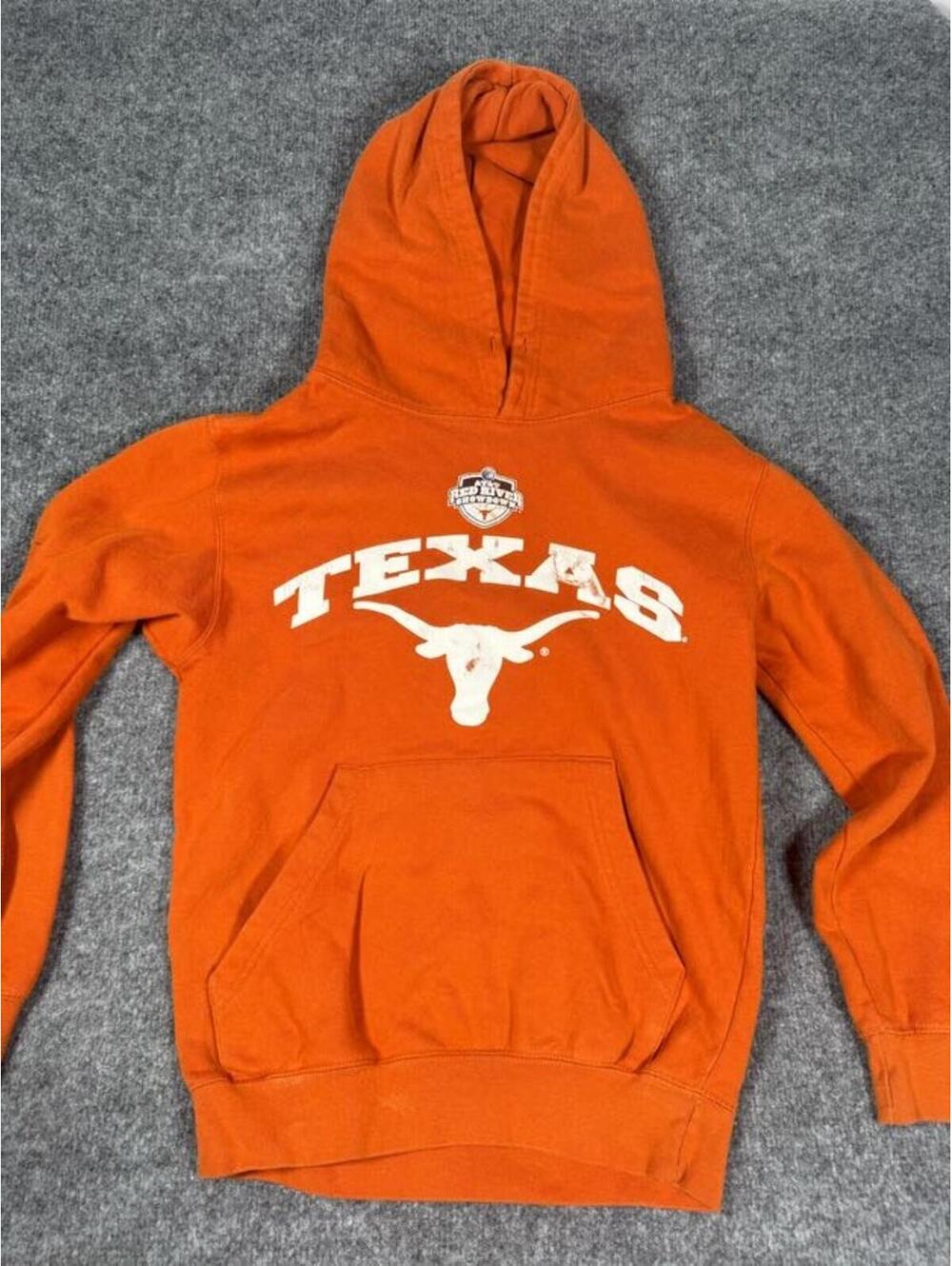 Vintage Dodger Texas Longhorns Orange Hoodie Sweatshirt XS